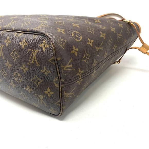 AUTH LOUIS VUITTON MONOGRAM NEVERFULL MM TOTE BAG - Picture 9 of 16